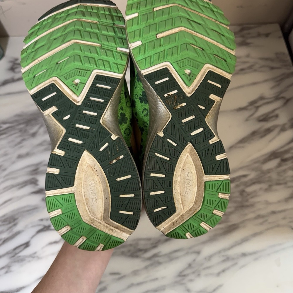 Brooks Launch 6 "Run Lucky" Green / Gold Shamrock Shoes, Women's Size 9 Sneakers - Picture 14 of 14